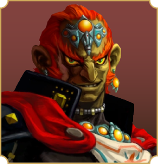Ilustración de Ganondorf de Ocarina of Time