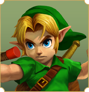 Ilustración de Link niño de Ocarina of Time