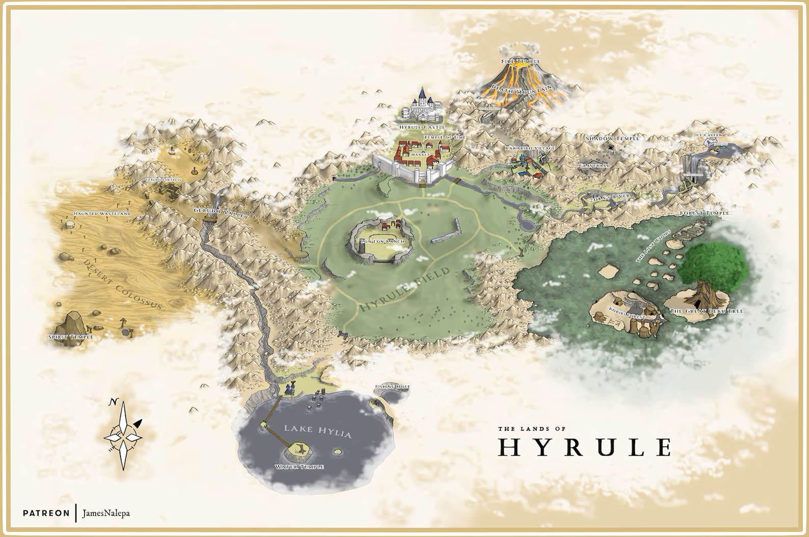 Mapa de el Reino de Hyrule